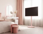 FITUEYES Master V2 FT65 Pink Επιδαπέδια Βάση Τηλεόρασης 32"-65" με Ρυθμιζόμενο Ύψος - Image 3