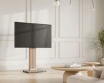 FITUEYES Zen FT65 Morandi Grey Επιδαπέδια Βάση Τηλεόρασης 32"-65" με Ξύλινη Βάση & Ρυθμιζόμενο Ύψος - Image 2