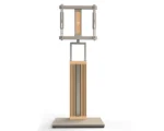 FITUEYES Zen FT65 Morandi Grey Επιδαπέδια Βάση Τηλεόρασης 32"-65" με Ξύλινη Βάση & Ρυθμιζόμενο Ύψος - Image 4