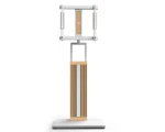 FITUEYES Zen FT65 White Επιδαπέδια Βάση Τηλεόρασης 32"-65" με Ξύλινη Βάση & Ρυθμιζόμενο Ύψος - Image 4