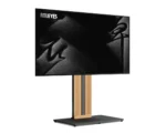 FITUEYES Zen FT88 Black Επιδαπέδια Βάση Τηλεόρασης 55"-88" με Ξύλινη Βάση & Ρυθμιζόμενο Ύψος