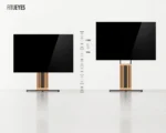 FITUEYES Zen FT88 Black Επιδαπέδια Βάση Τηλεόρασης 55"-88" με Ξύλινη Βάση & Ρυθμιζόμενο Ύψος - Image 4