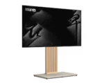 FITUEYES Zen FT88 Morandi Grey Επιδαπέδια Βάση Τηλεόρασης 55"-88" με Ξύλινη Βάση & Ρυθμιζόμενο Ύψος