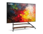 FITUEYES Eiffel V2 FT100 Walnut Επιδαπέδια Βάση Τηλεόρασης 75"-100" με Ρόδες