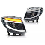 FULL LED HEADLIGHTS FORD RANGER ΦΑΝΑΡΙΑ DYNAMIC Τ6 2012-2015 ΕΡΓΟΣΤΑΣΙΑΚΗ ΕΦΑΡΜΟΓΗ PLUG & PLAY LEDEVO 2 ΤΜΧ - Image 2