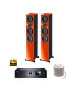 Πακέτο Stereo Hi-Res με Ενισχυτή Magnat MC 400, Ηχεία HECO Aurora 700 White και ΔΩΡΟ Καλώδιο Oehlbach - Image 4