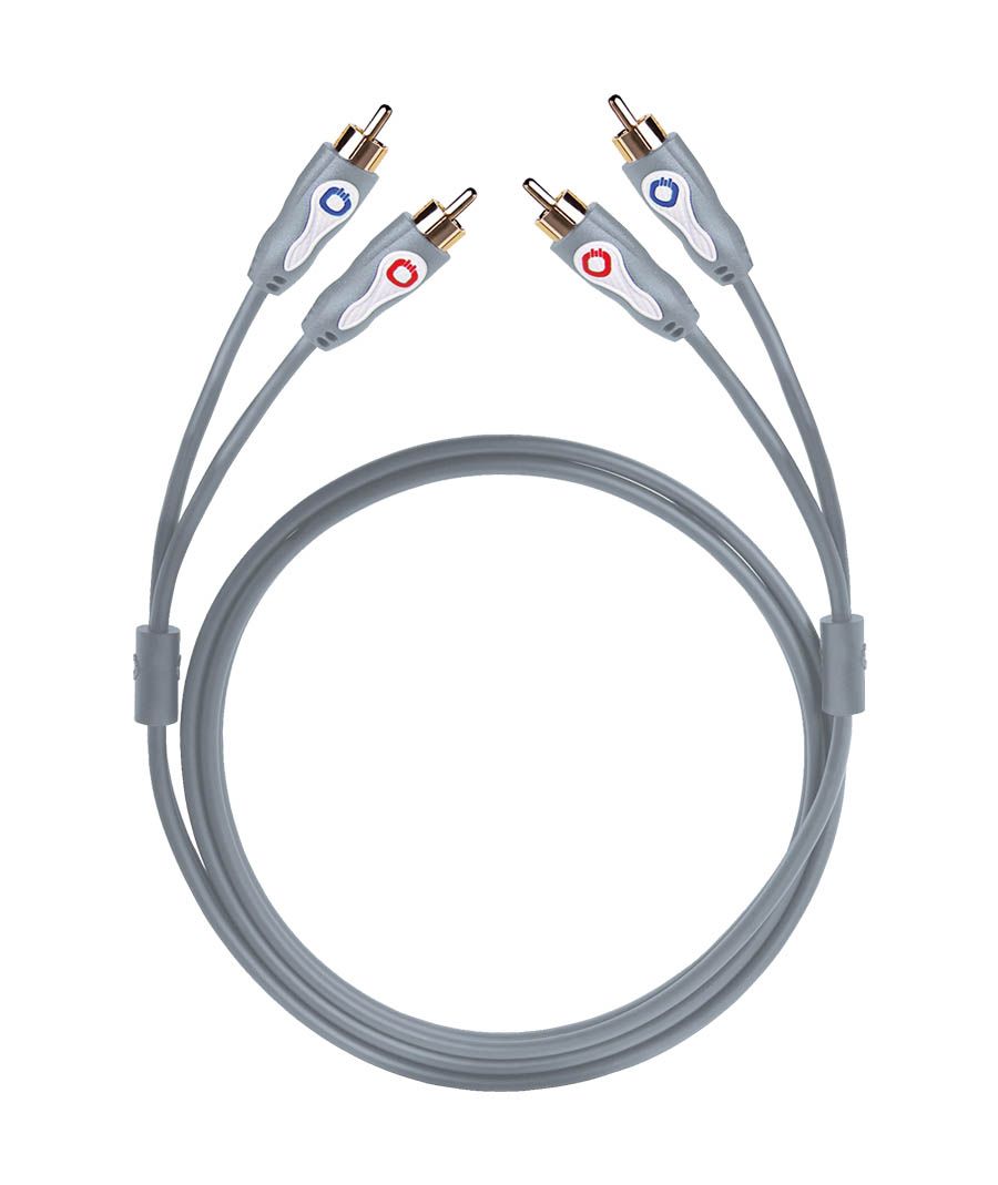 Oehlbach LF audio RCA Καλώδιο 2xRCA - 2xRCA 1m Anthracite