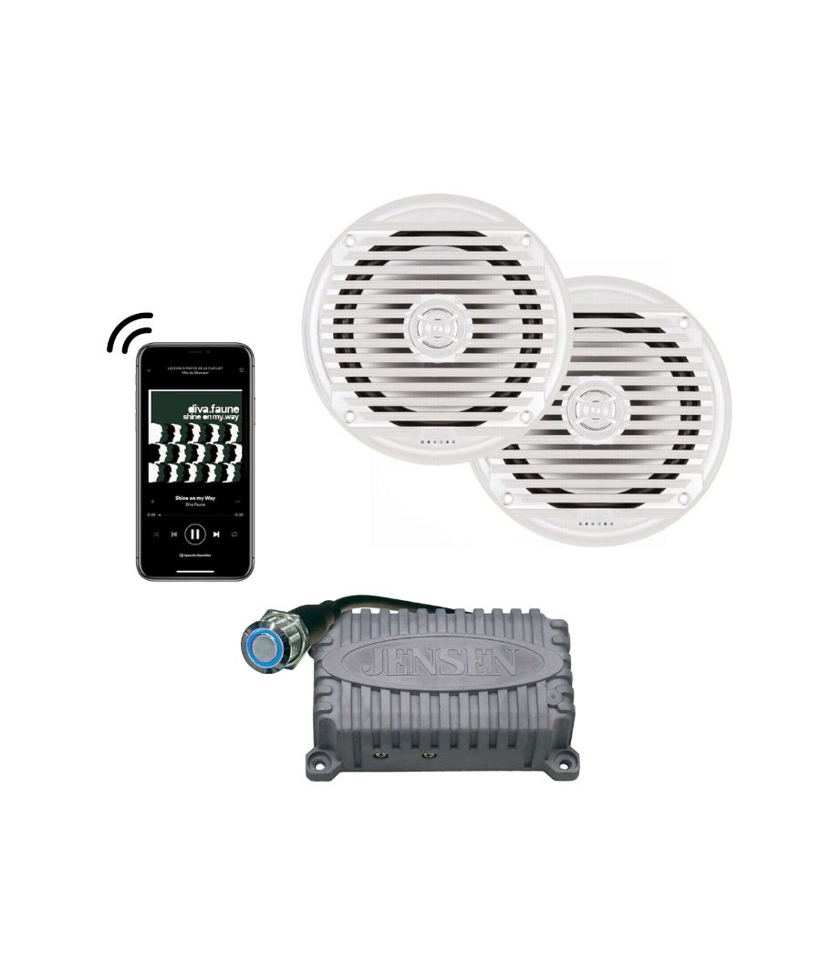 Πακέτο Marine Jensen με Ενισχυτή Bluetooth JAHD240BT και Ηχεία MS6007WR (Σετ)