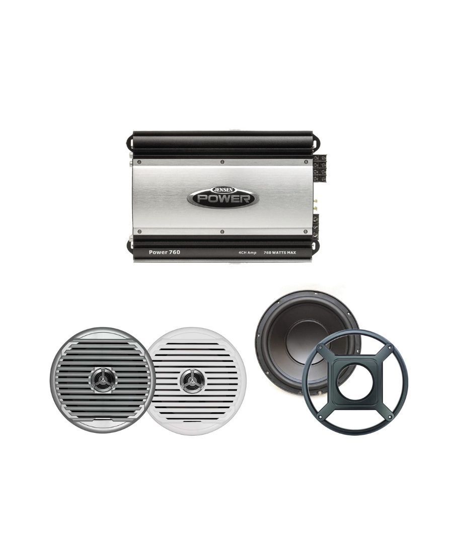 Πακέτο Marine Jensen με Ηχεία MSX65W, Subwoofer MSW10B και Ενισχυτή POWER760 (Σετ)