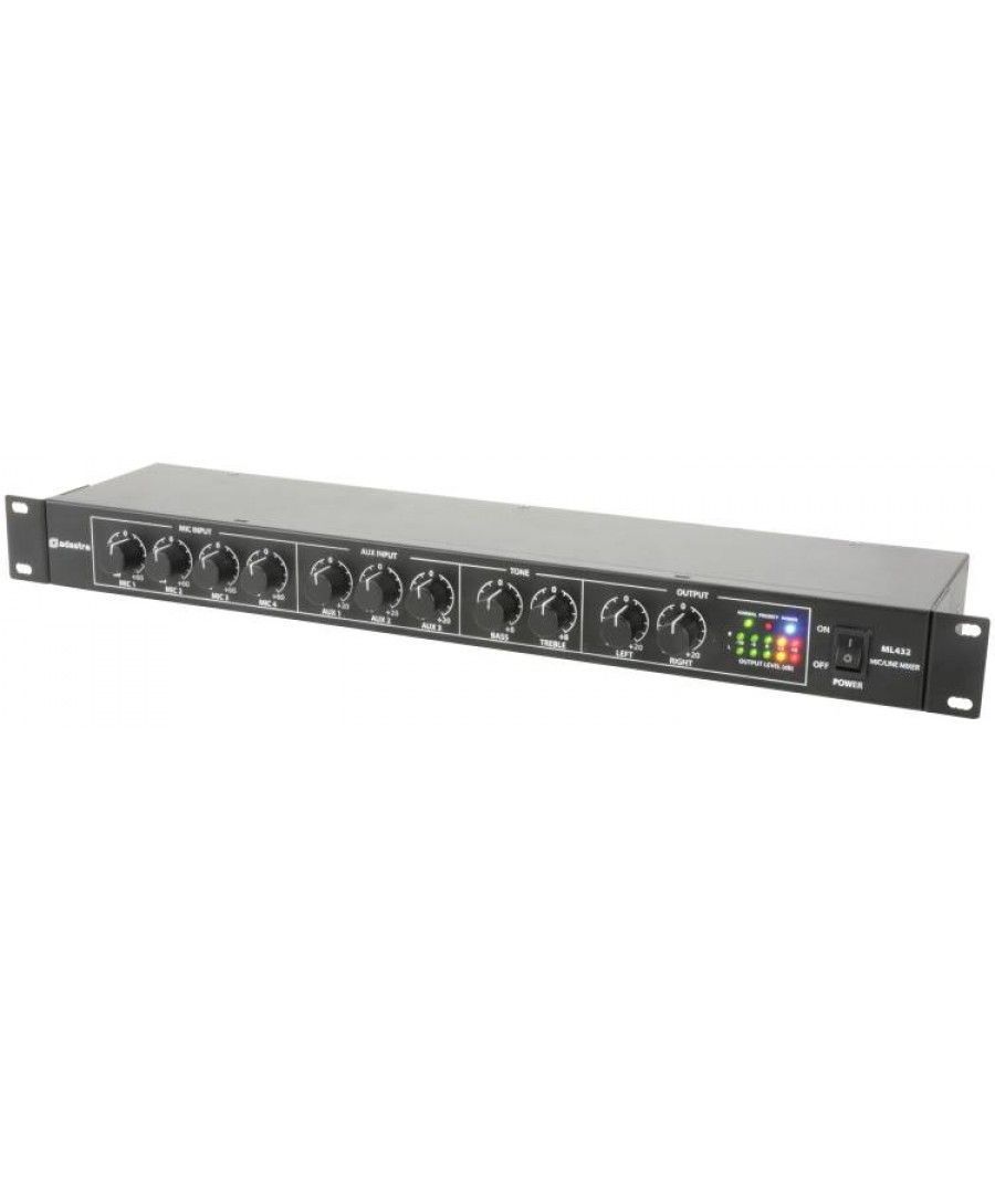 Adastra ML432 Compressor / Mixer 1U Mic/Line Rack (Τεμάχιο)