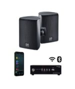 Adastra S260-WIFI+2*Magnat Symbol X 130 Ενισχυτής με 2 Αδιάβροχα Επιτοίχια Ηχεία 5,25'' Μαύρο (Σετ)