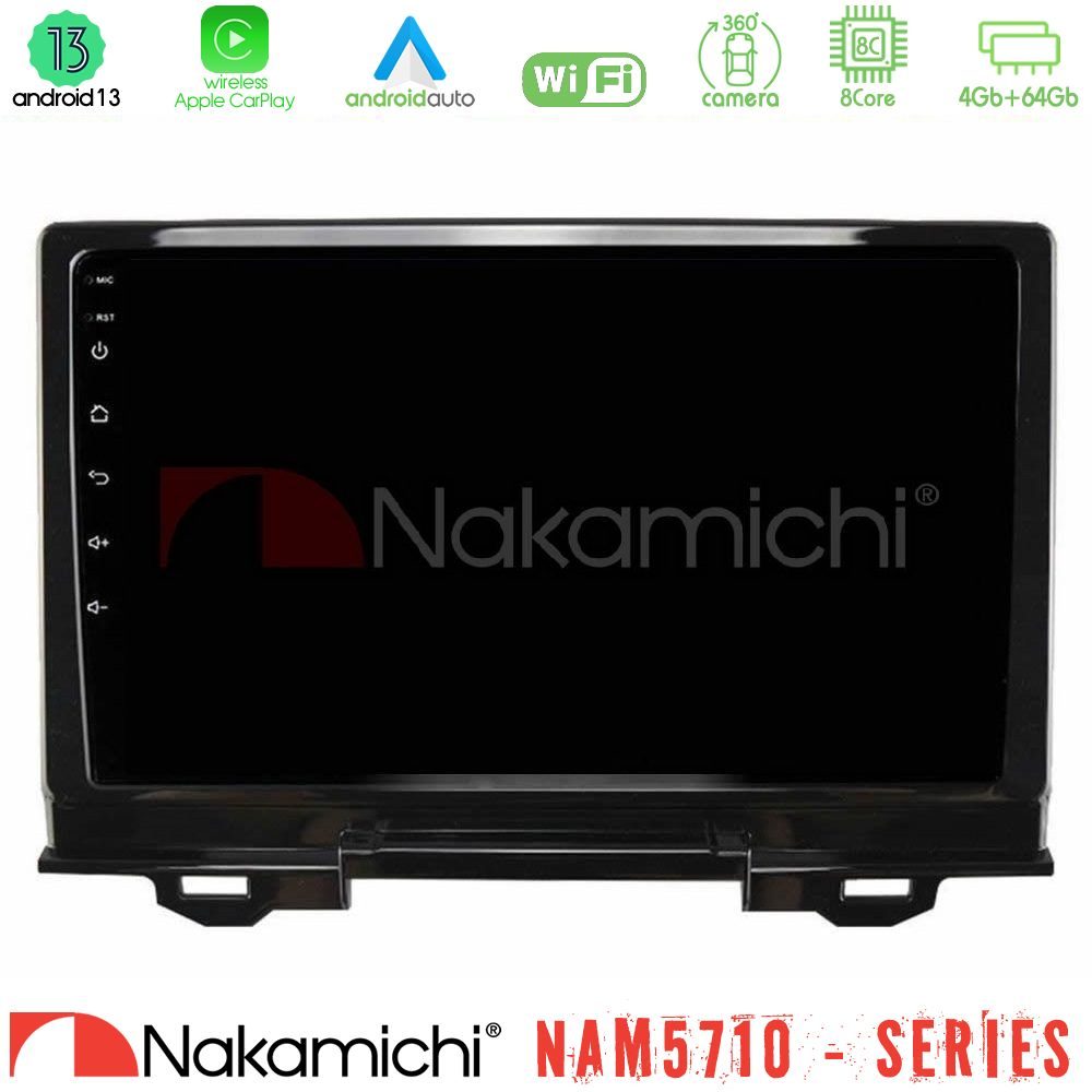Nakamichi NAM5710 Series 8Core Android13 4+64GB  Honda HR-V 2021-> Navigation Multimedia Tablet 9"