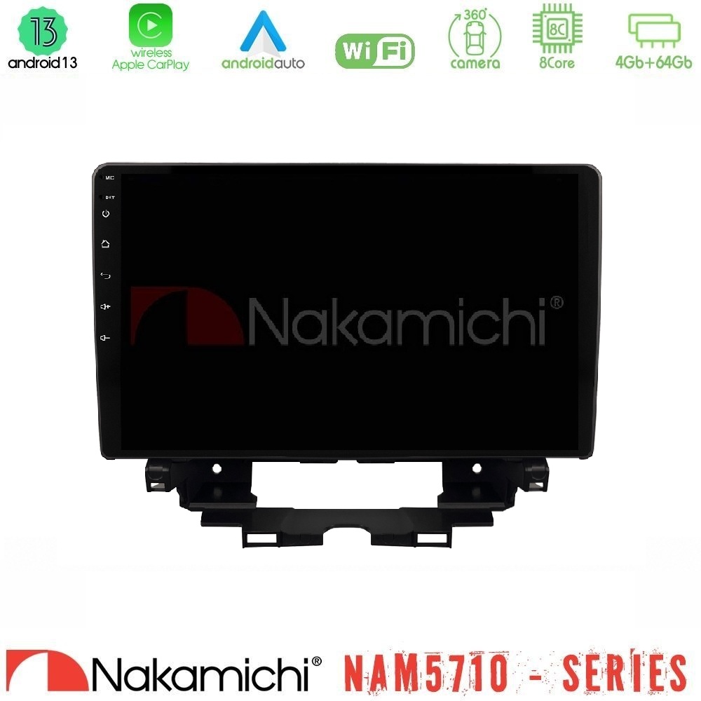 Nakamichi NAM5710 Series 8Core Android13 4+64GB  Renault Kangoo / Nissan Townstar 2022-> Navigation Multimedia Tablet 10"