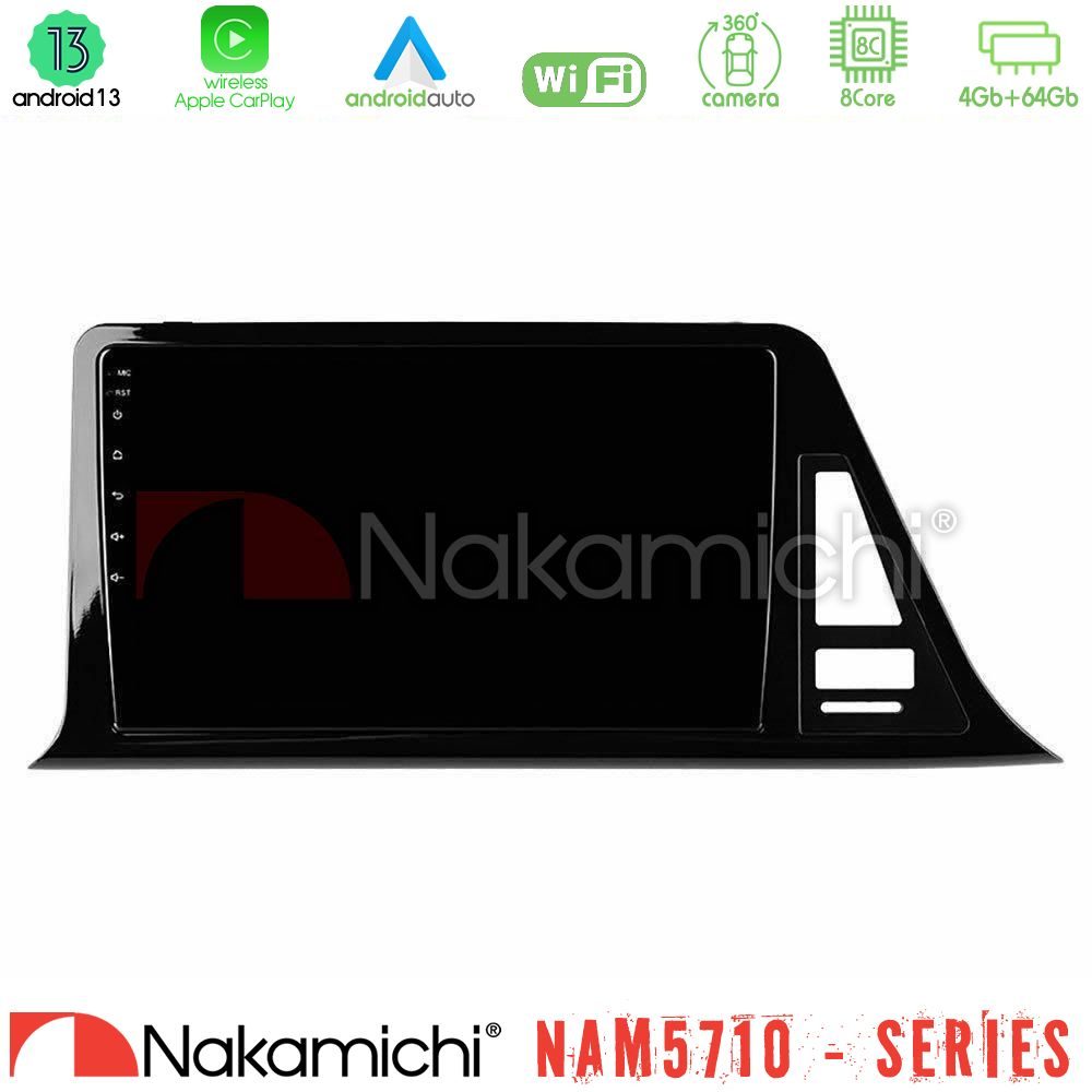 Nakamichi NAM5710 Series 8Core Android13 4+64GB  Toyota CH-R Navigation Multimedia Tablet 9"