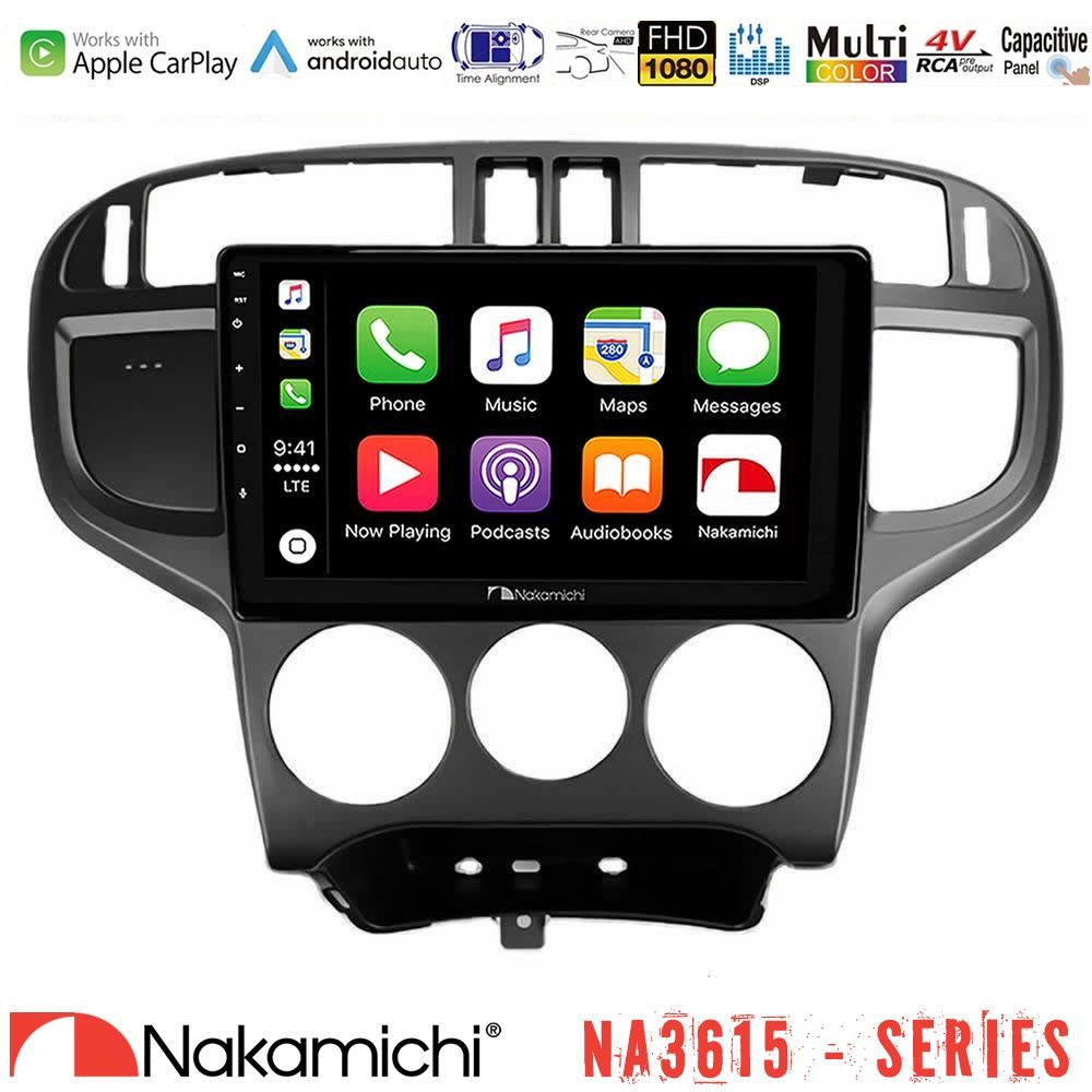 Nakamichi NA3615 Series Με Wireless Carplay & Android Auto  Hyundai Matrix 2001-2010 Media Station Tablet 9"