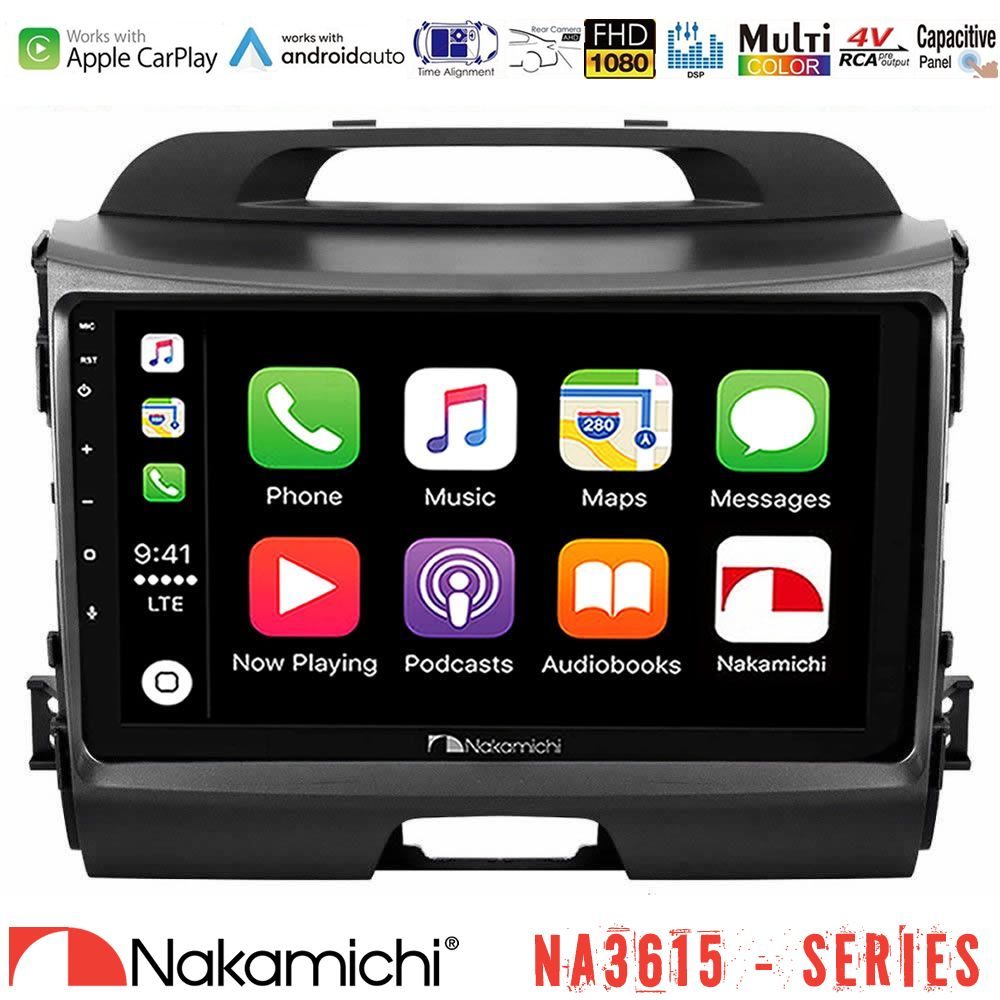 Nakamichi NA3615 Series Με Wireless Carplay & Android Auto  Kia Sportage Media Station Tablet 9"