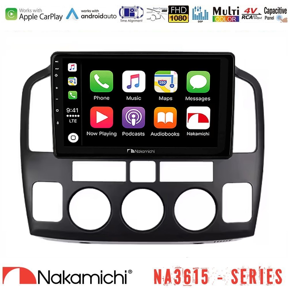 Nakamichi NA3615 Series Με Wireless Carplay & Android Auto  Suzuki Grand Vitara 2003-2005 Media Station Tablet 9"