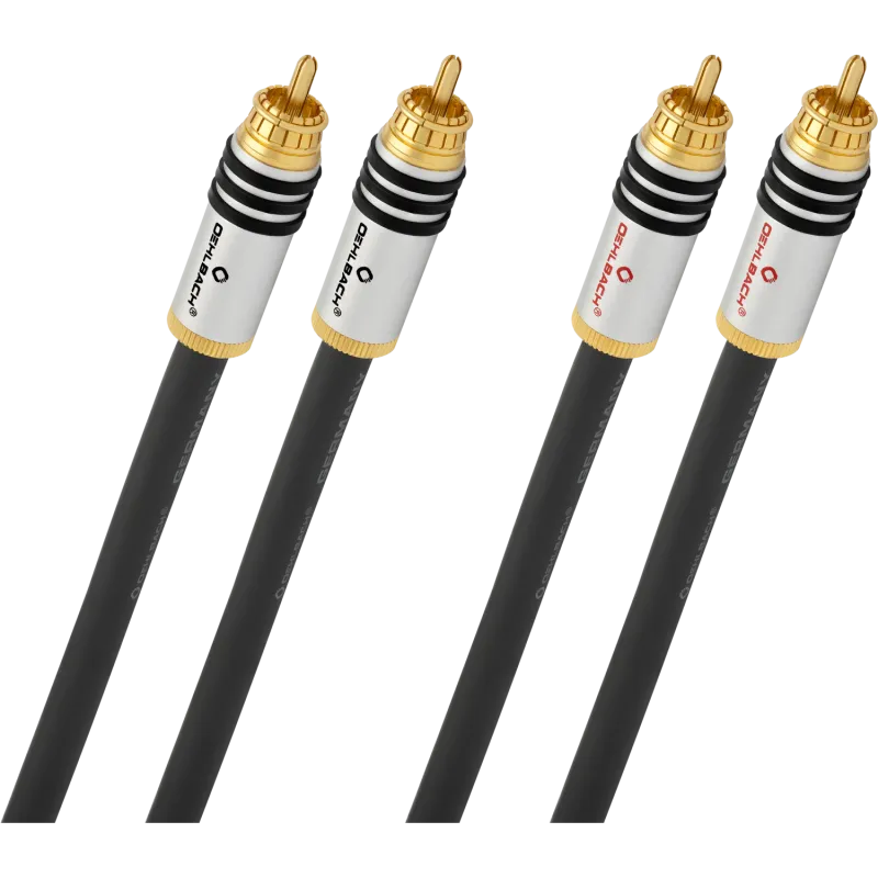 Oehlbach NF 14 Master Διπλό Καλώδιο RCA 2m Anthracite (2 Τεμάχια)