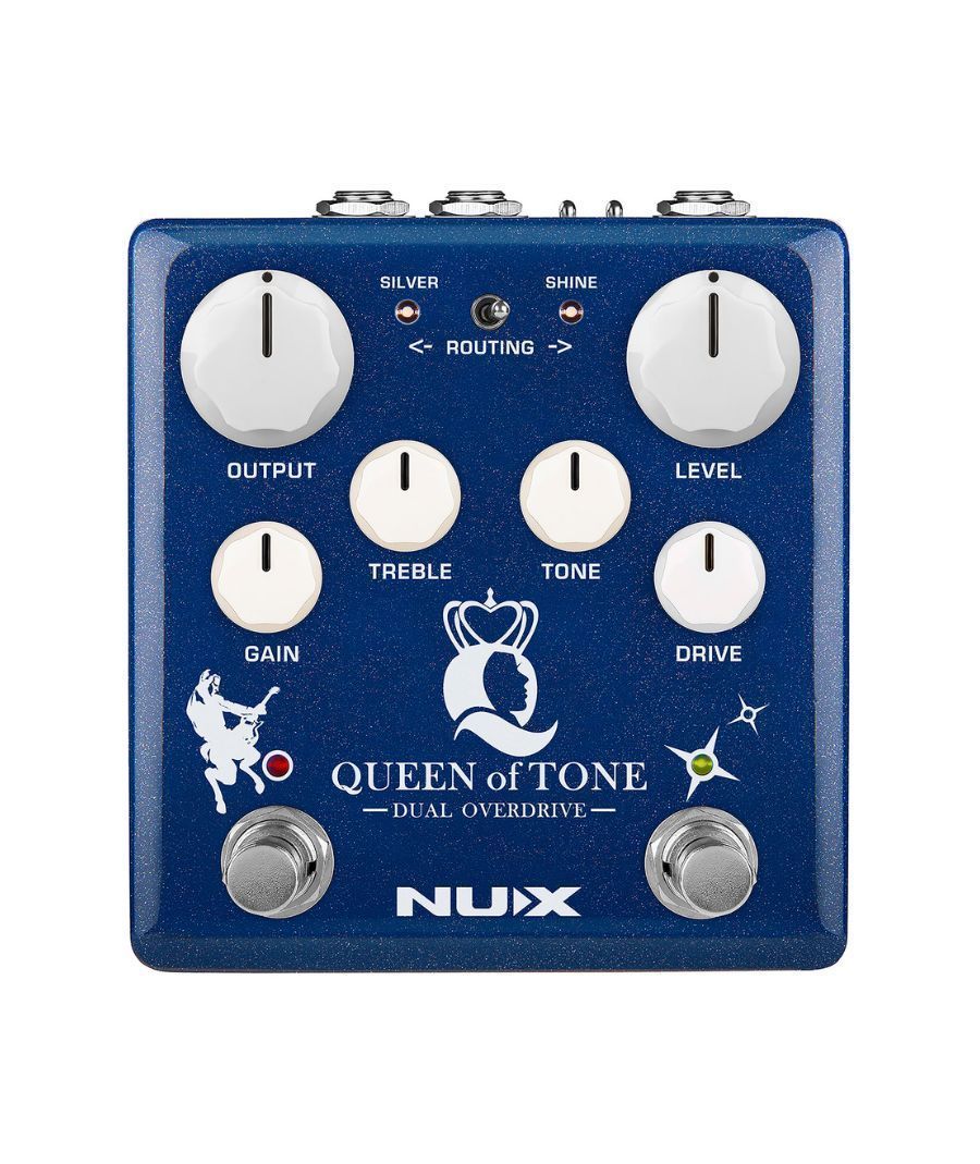 NUX NDO-6 Queen of Tone Dual Stacked Overdrive Pedal Blue (Τεμάχιο)