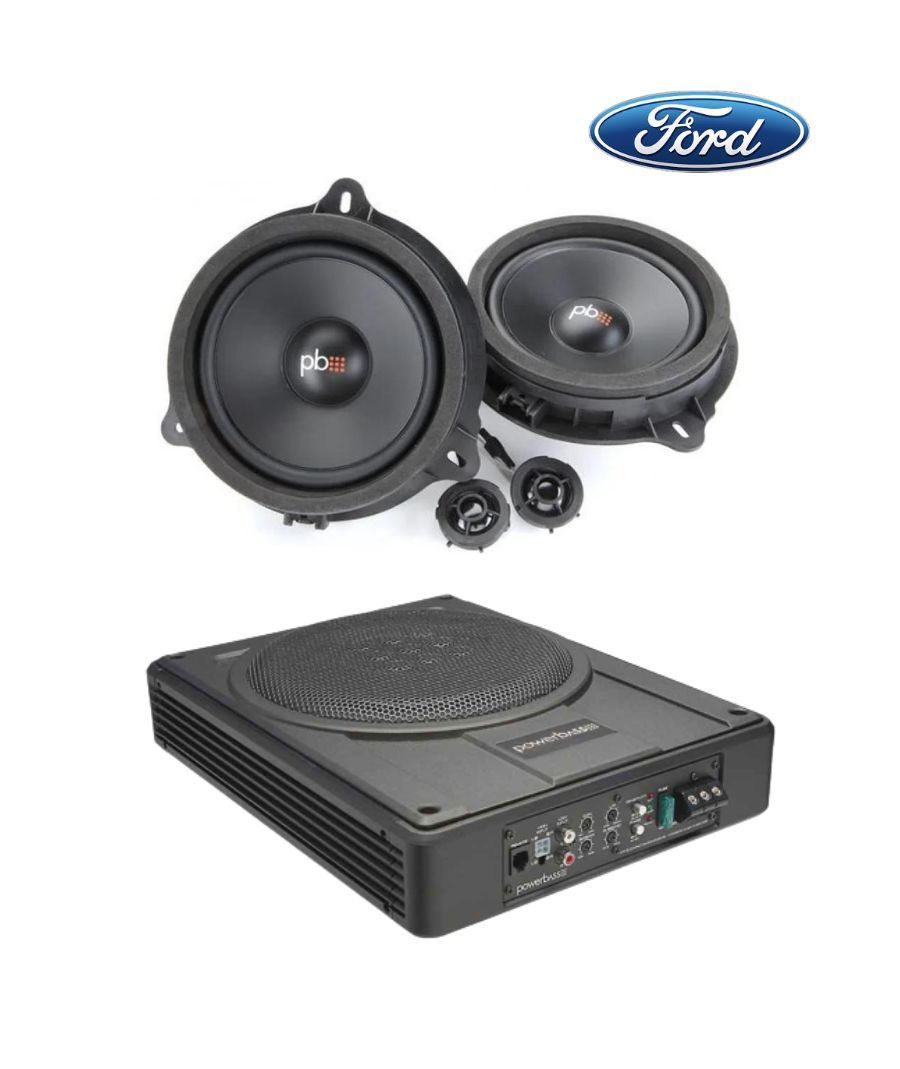 Powerbass Σετ Ford με Διαιρούμενα Ηχεία Αυτοκινήτου 6.5'' και Ενεργό Subwoofer 10"