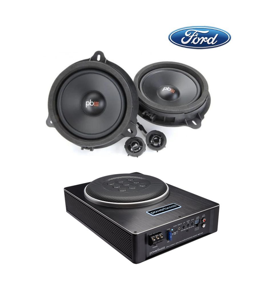 Powerbass Σετ Ford με Διαιρούμενα Ηχεία Αυτοκινήτου 6.5'' και Ενεργό Subwoofer 8"