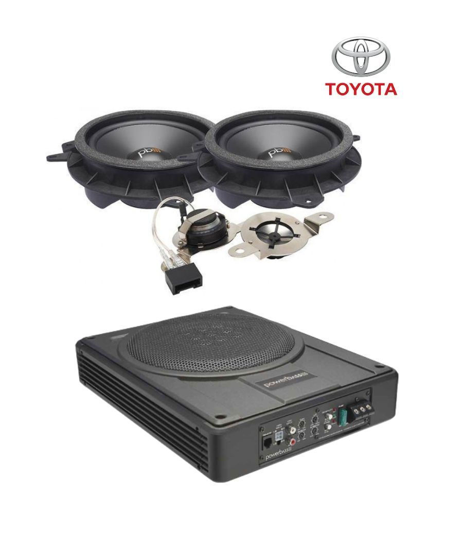 Powerbass Σετ Toyota με Διαιρούμενα Ηχεία Αυτοκινήτου 6.5'' και Ενεργό Subwoofer 10"