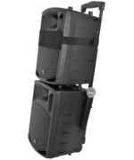 Qtx PAV8-UHF Φορητό Σετ Ηχείων PA με μικρόφωνα UHF, Bluetooth & DVD 8" 100W RMS (Σετ) - Image 2