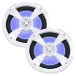 PowerBass XL-82M 8" Ομοαξονικά Ηχεία Σκάφους Φωτισμό RGB και τηλεχειριστήριο 125W RMS (Ζεύγος) - Image 2