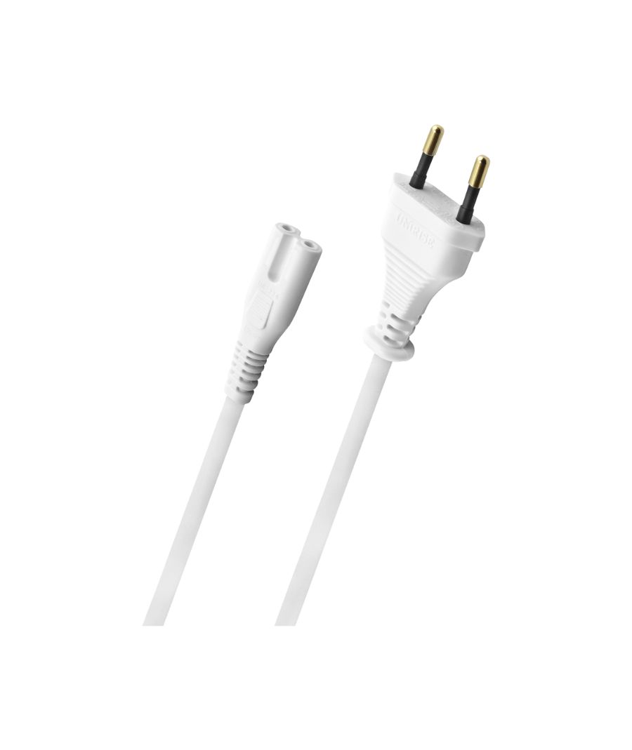 Oehlbach Powercord C7 Καλώδιο Τροφοδοσίας με Euro flat plug 1,5 m White