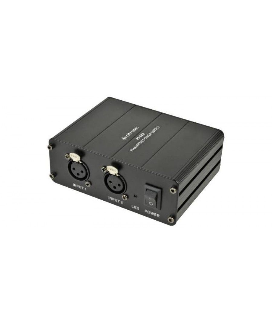 Citronic PP482 Μονάδα Phantom Power Dual Channel (Τεμάχιο)