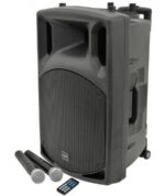 Qtx QX15PA-Black VHF Φορητή Μονάδα PA με Bluetooth 100W RMS (Σετ)