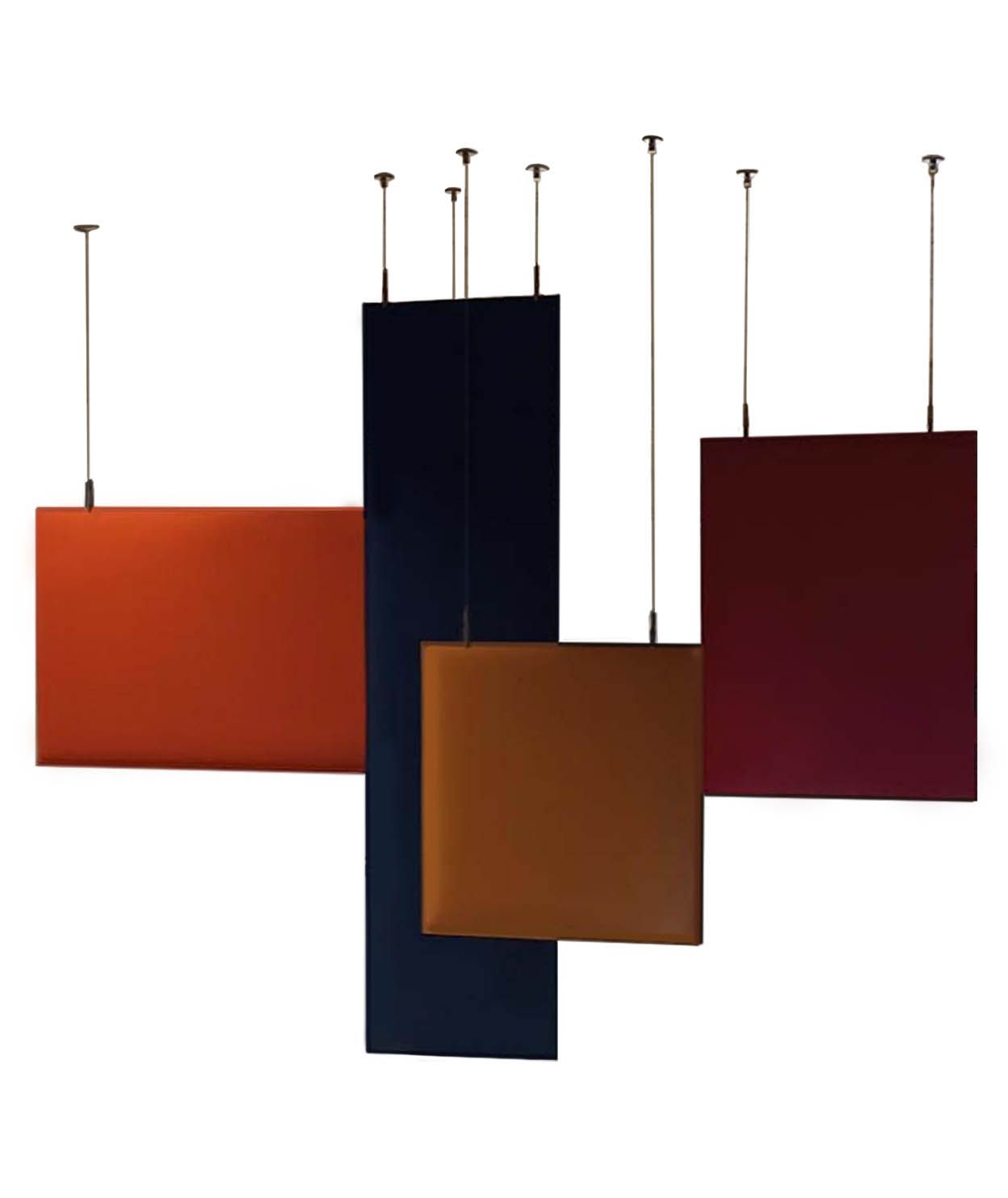 Audiodesigner Acousticdesign Roof4 Ηχοαπορροφητικά Πάνελ Κρεμαστά από Οροφή Copper/Bordeaux/Brown/Blue (Σετ)