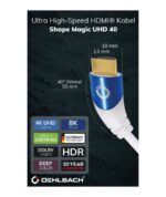 Oehlbach Shape Magic UHD 40 Ultra High-Speed HDMI® Καλώδιο 3 m White - Image 4