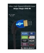 Oehlbach SHAPE MAGIC UHD 90 Καλώδιο Ultra High-Speed HDMI 2.1 1m Black - Image 4