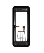 Audiodesigner SILENTPOD-Ο-S-BL Silent Booth Oval Small Ηχομονωτικός Θάλαμος για 1 άτομο Black