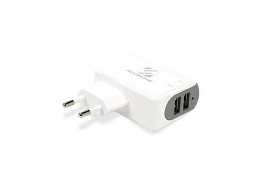 Scosche UH172EUWT Φορτιστής Πρίζας για Κινητό με διπλό USB