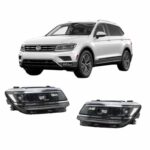Μπροστινά Φανάρια Set Για Vw Tiguan II mk2 16+ DRL Led Matrix & Led Signal Dynamic R-Line Look H7H7 Με Μοτέρ