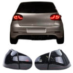 Πισινά Φανάρια Set Για Vw Golf V (5) 03-08 Led Urban Style Μαύρα Winjet
