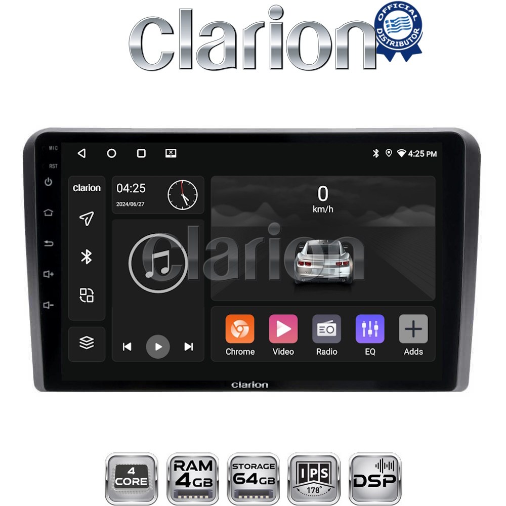 GL32480 CLARION GL32480 Οθόνη OEM Multimedia Αυτοκινήτου για VW All (CarPlay/AndroidAuto/BT/GPS/WIFI/GPRS) - Image 1