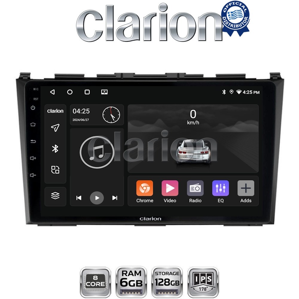CLARION GL53009 Οθόνη OEM Multimedia Αυτοκινήτου για HONDA CRV 2005>2012 (CarPlay/AndroidAuto/BT/GPS/WIFI/GPRS)