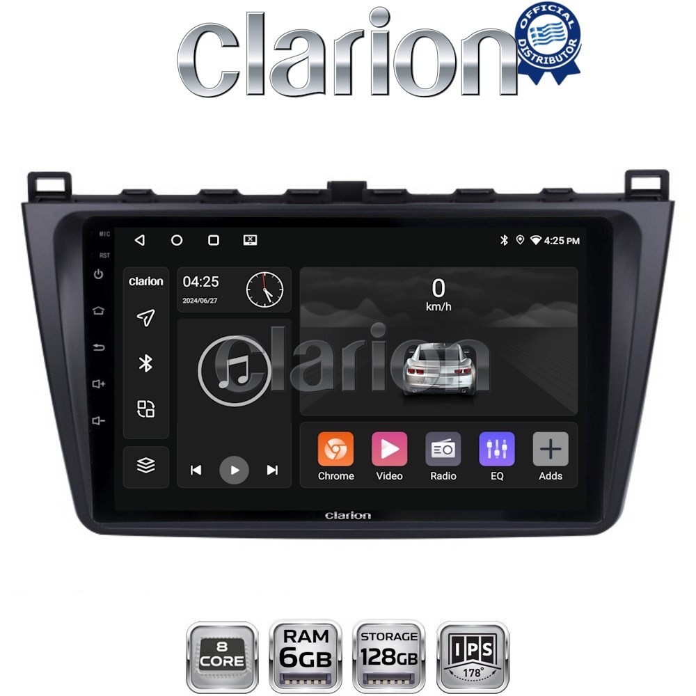 CLARION GL53012 Οθόνη OEM Multimedia Αυτοκινήτου για MAZDA 6 2008>2012(CarPlay/AndroidAuto/BT/GPS/WIFI/GPRS)