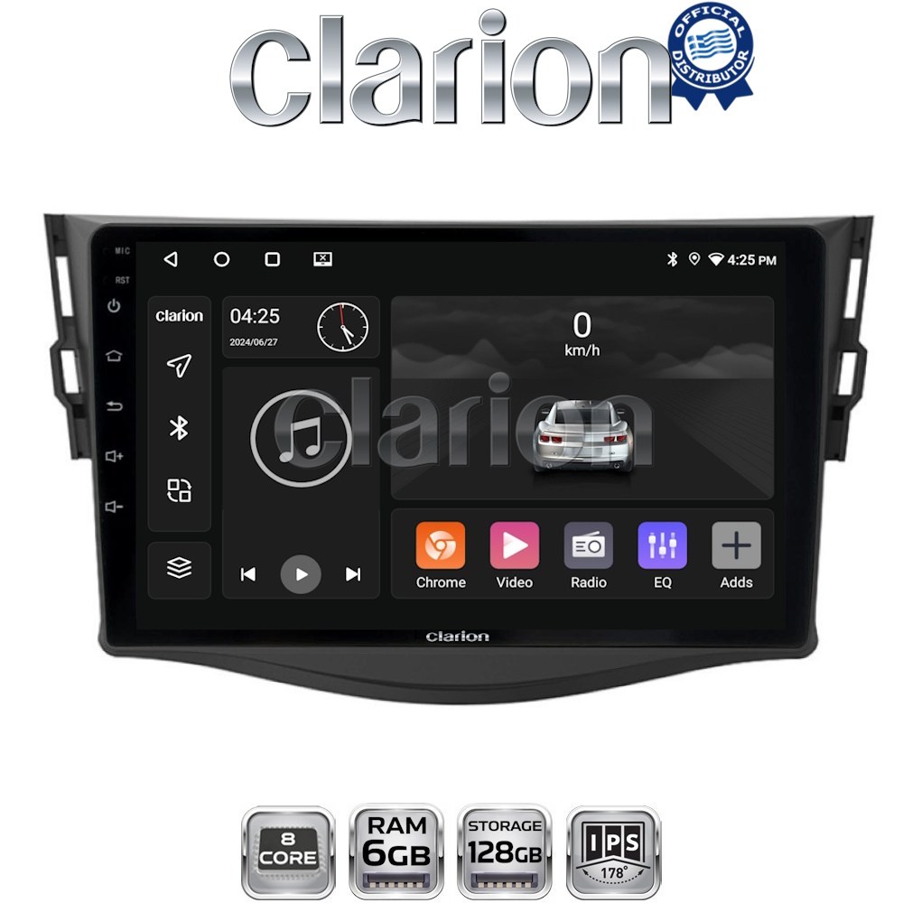 GL53018 CLARION GL53018 Οθόνη OEM Multimedia Αυτοκινήτου για TOYOTA RAV4 2006 > 2012 (CarPlay/AndroidAuto/BT/GPS/WIFI/GPRS) - Image 1