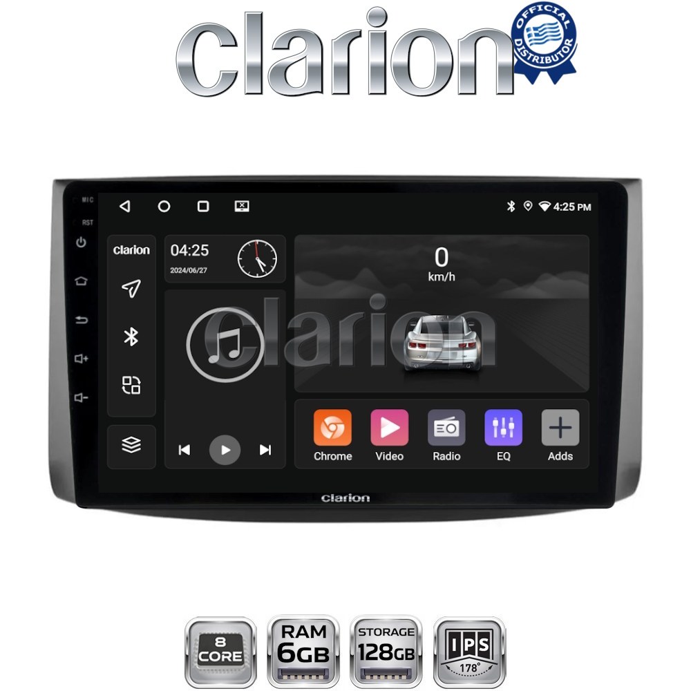 CLARION GL53021 Οθόνη OEM Multimedia Αυτοκινήτου για Chevrolet Aveo 2006 > 2010 (CarPlay/AndroidAuto/BT/GPS/WIFI/GPRS)