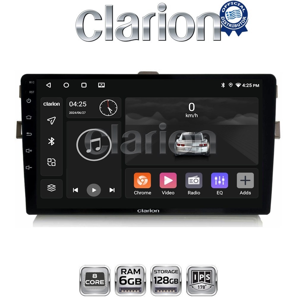 CLARION GL53028 Οθόνη OEM Multimedia Αυτοκινήτου για Toyota Auris 2007 > 2012  (CarPlay/AndroidAuto/BT/GPS/WIFI/GPRS)