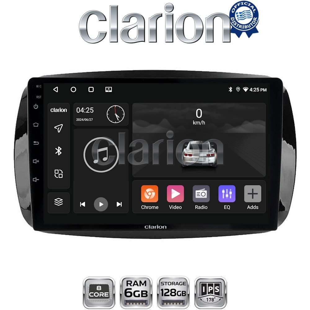 CLARION GL53029 Οθόνη OEM Multimedia Αυτοκινήτου για SMART ForTwo  2015> (CarPlay/AndroidAuto/BT/GPS/WIFI/GPRS)