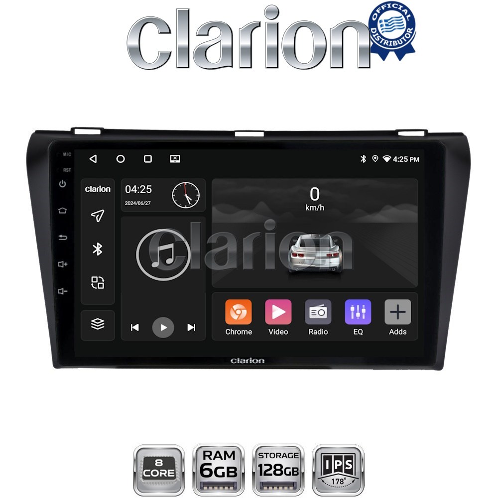 GL53034 CLARION GL53034 Οθόνη OEM Multimedia Αυτοκινήτου για MAZDA 3 2009>2014 (CarPlay/AndroidAuto/BT/GPS/WIFI/GPRS) - Image 1