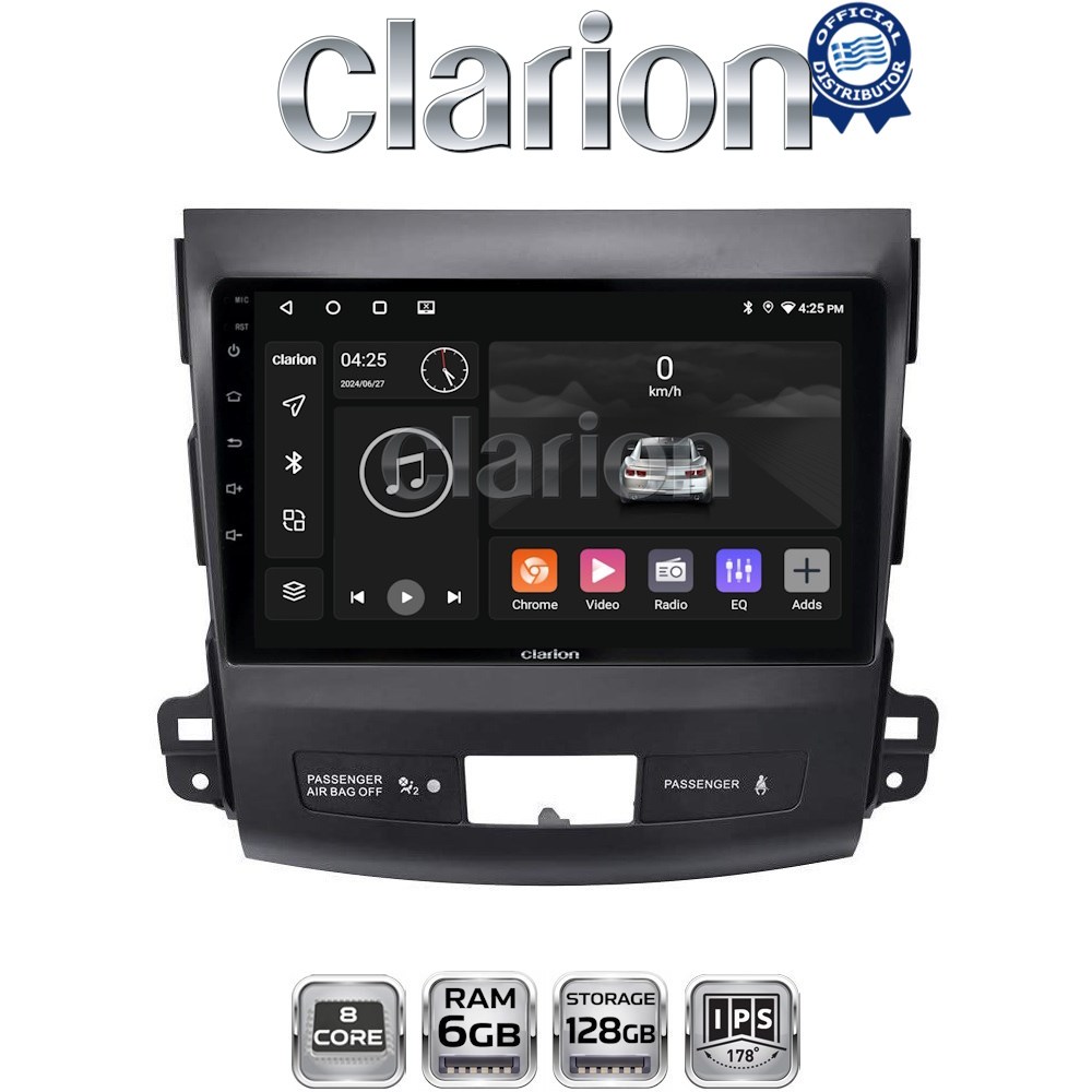 GL53056 CLARION GL53056 Οθόνη OEM Multimedia Αυτοκινήτου για OUTLANDER, C CROSSER,4007 2006>2012 (CarPlay/AndroidAuto/BT/GPS/WIFI/GPRS) - Image 1