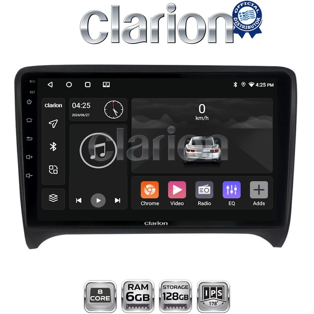 GL53078 CLARION GL53078 Οθόνη OEM Multimedia Αυτοκινήτου για AUDI TT 2007 > 2014 (CarPlay/AndroidAuto/BT/GPS/WIFI/GPRS) - Image 1