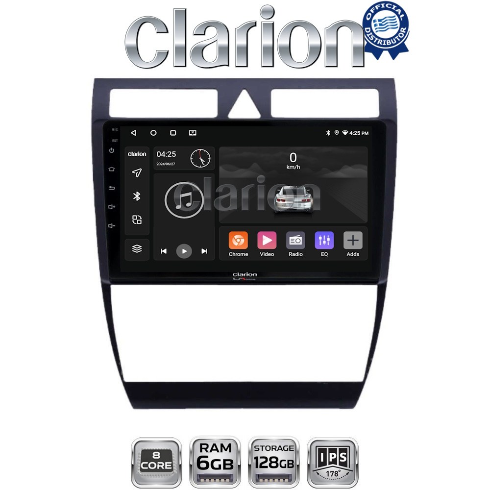 CLARION GL53102 Οθόνη OEM Multimedia Αυτοκινήτου για Audi A6 1998 > 2004 (CarPlay/AndroidAuto/BT/GPS/WIFI/GPRS)