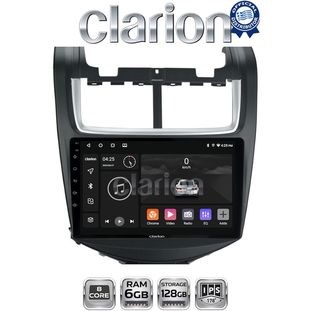 GL53108 CLARION GL53108 Οθόνη OEM Multimedia Αυτοκινήτου για Chevrolet Aveo 2014>2017 (CarPlay/AndroidAuto/BT/GPS/WIFI/GPRS) - Image 1
